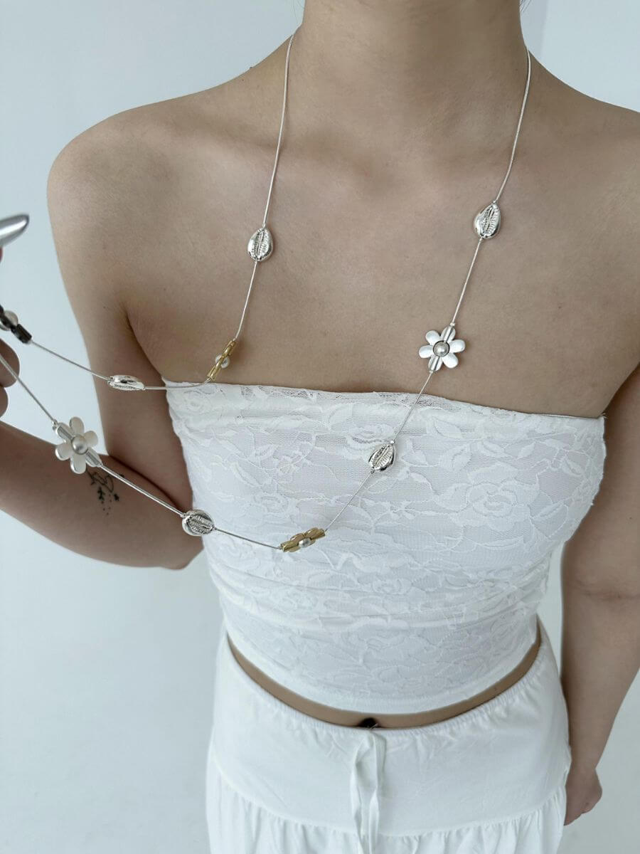 Metal Flower Necklace