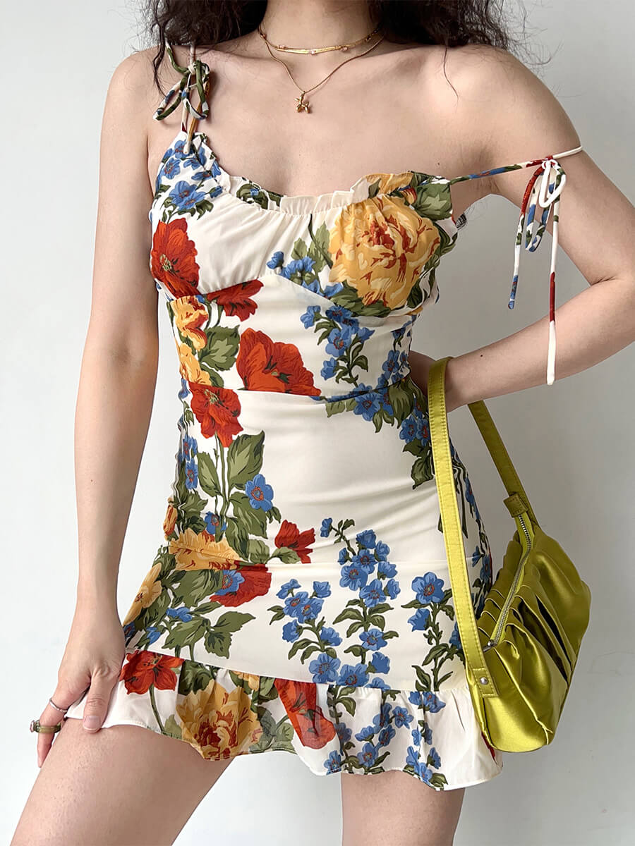 Oil Painting Mini Dress
