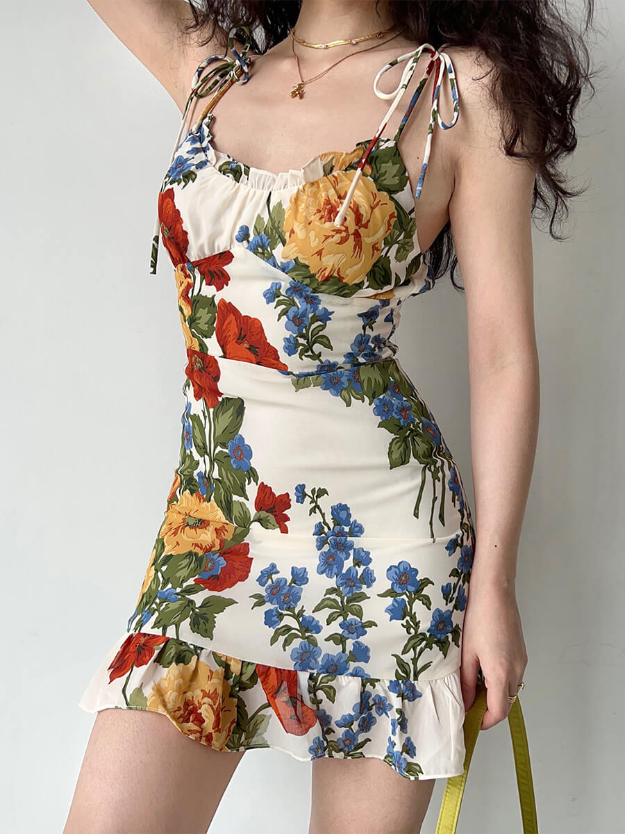 Oil Painting Mini Dress