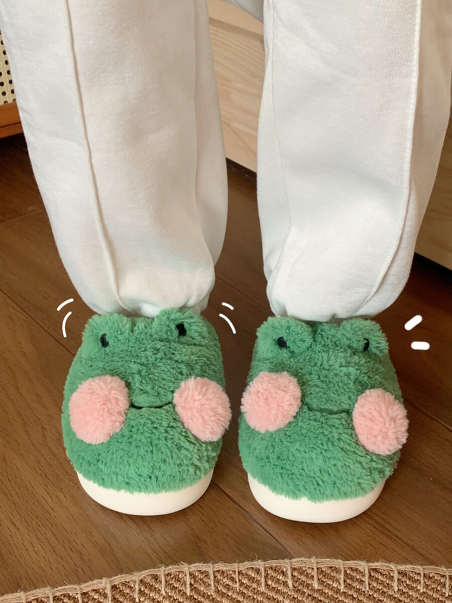 Chubby Frog Slippers