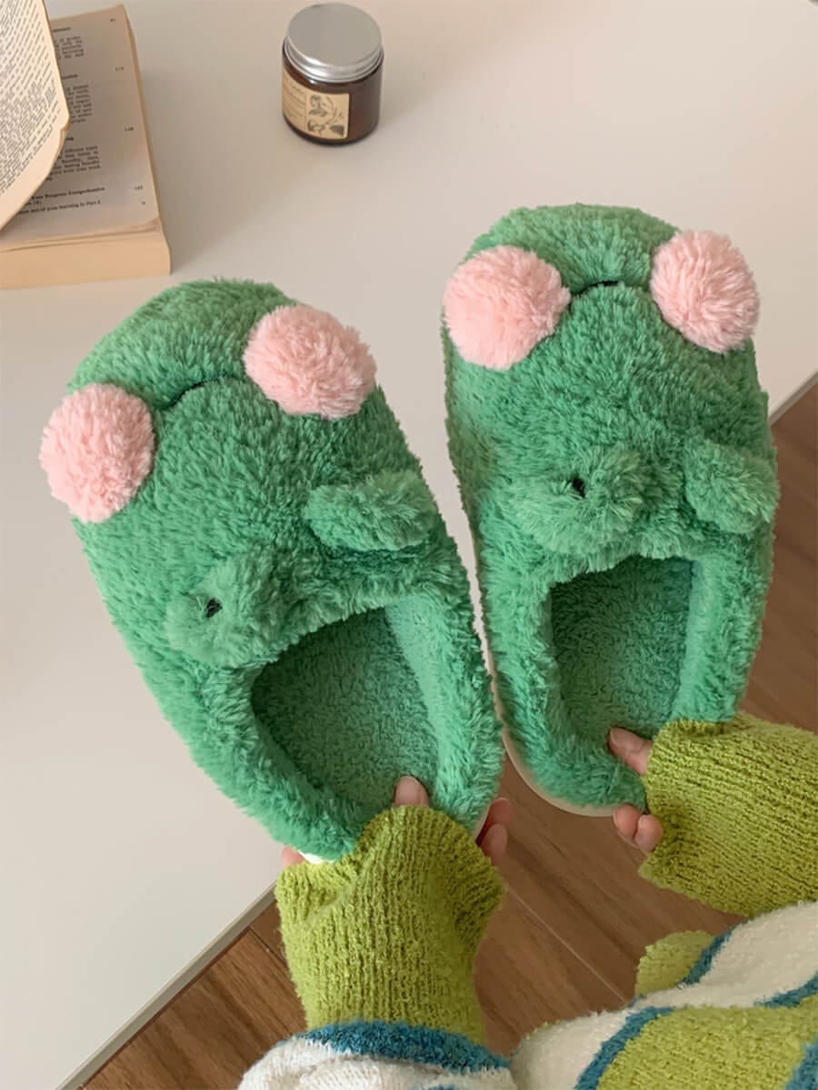 Chubby Frog Slippers