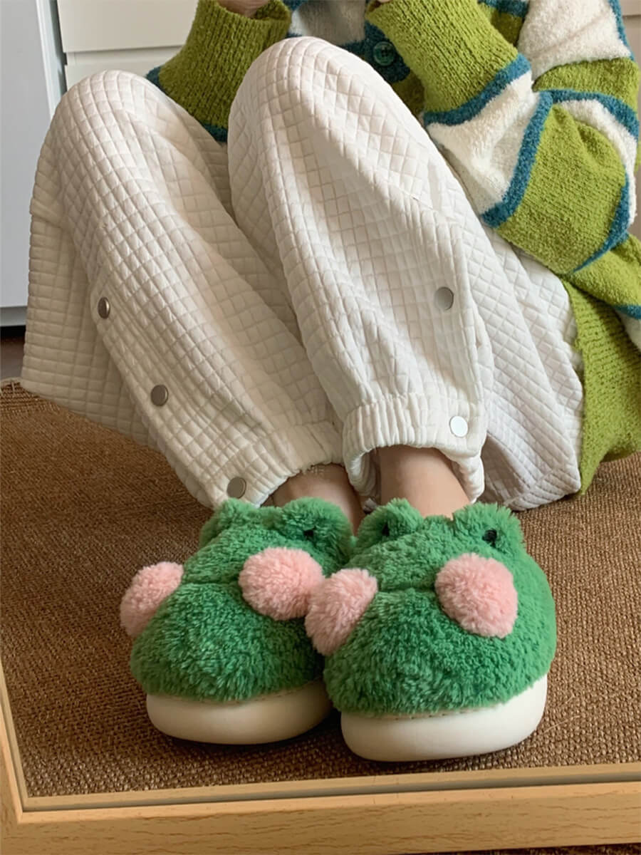 Chubby Frog Slippers