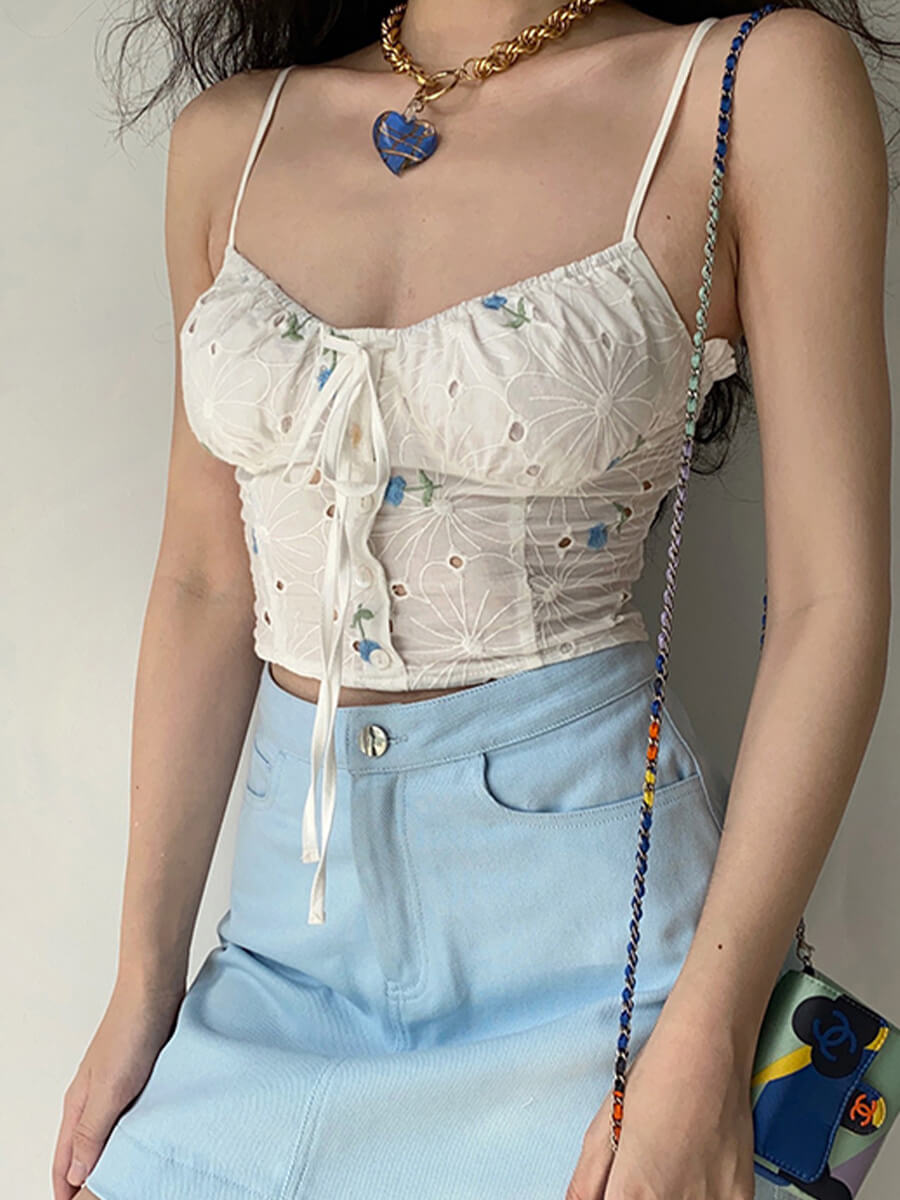 Lace Up Daisy Camisole