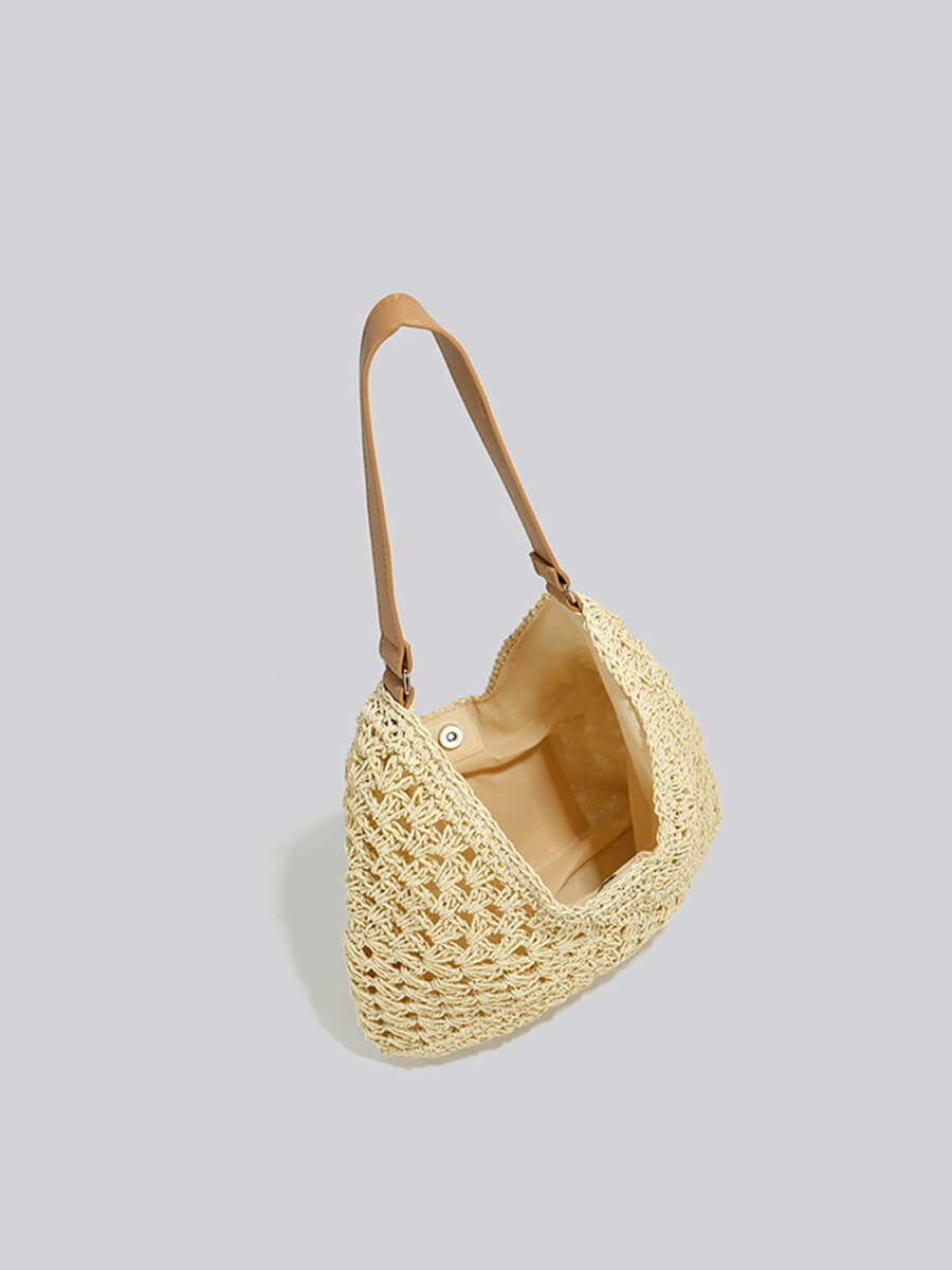 Woven Straw Tote Bag